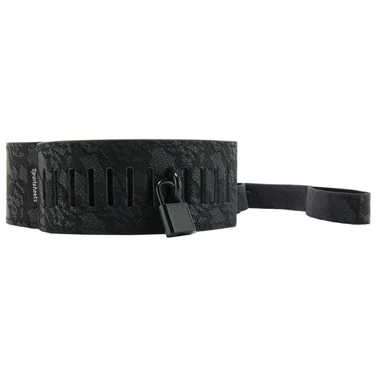 Sincerely Locking Lace Leash and Collar in Black