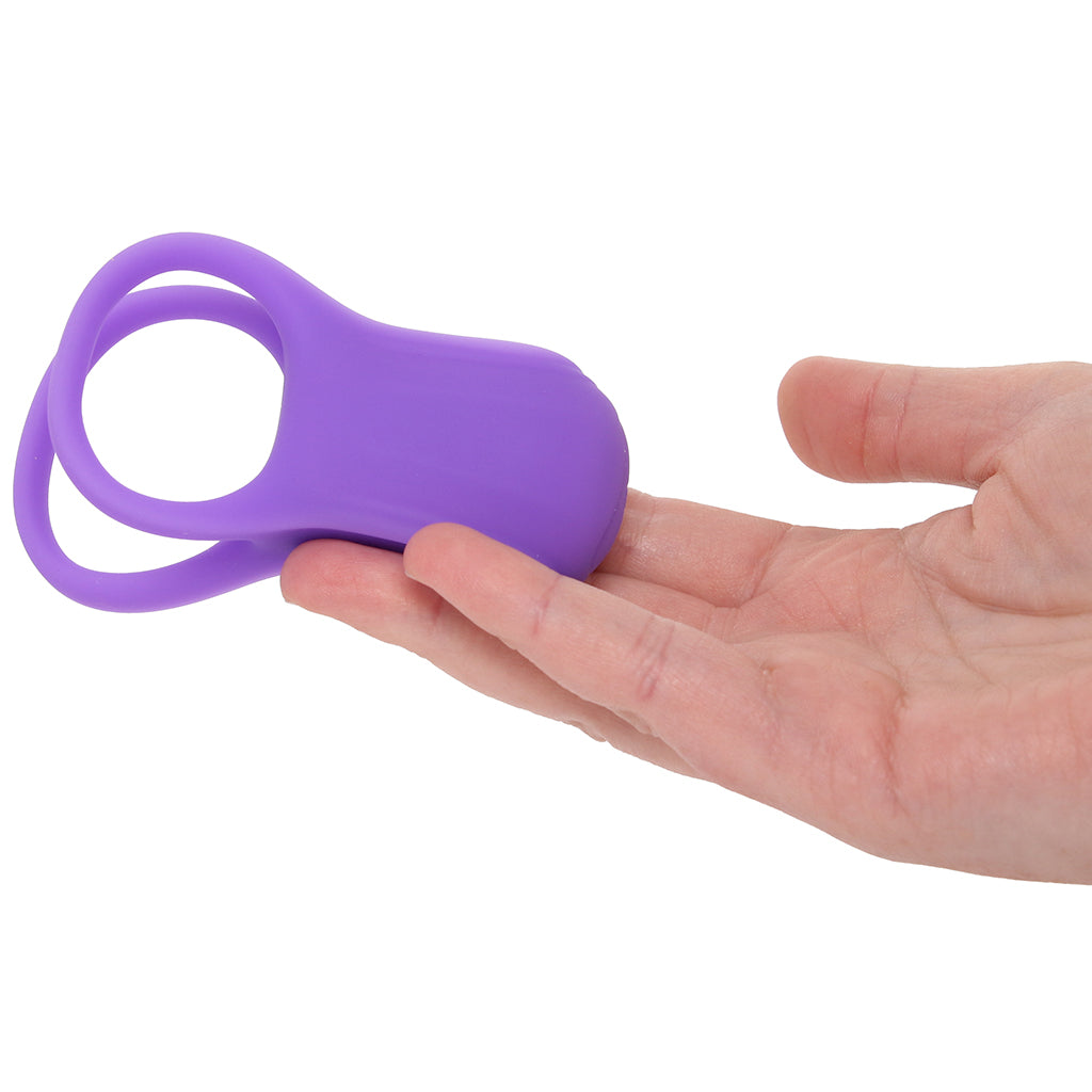 CalExotics Basic Essentials Dual Support Vibrating Cock Ring - Vibrators - HoneyHugs Canada (View 4)