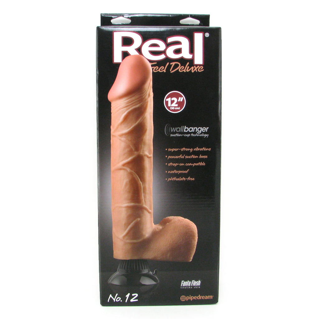Real Feel Real Feel Deluxe 12 Inch Vibrating Wall Banger Dildo in Lig - Vibrators - HoneyHugs Canada (View 6)