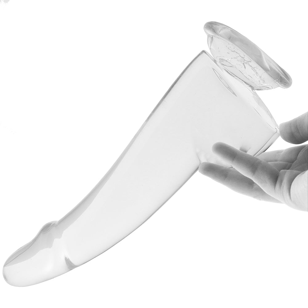 King Cock 10 Inch Smooth Ballsy Dildo in Clear