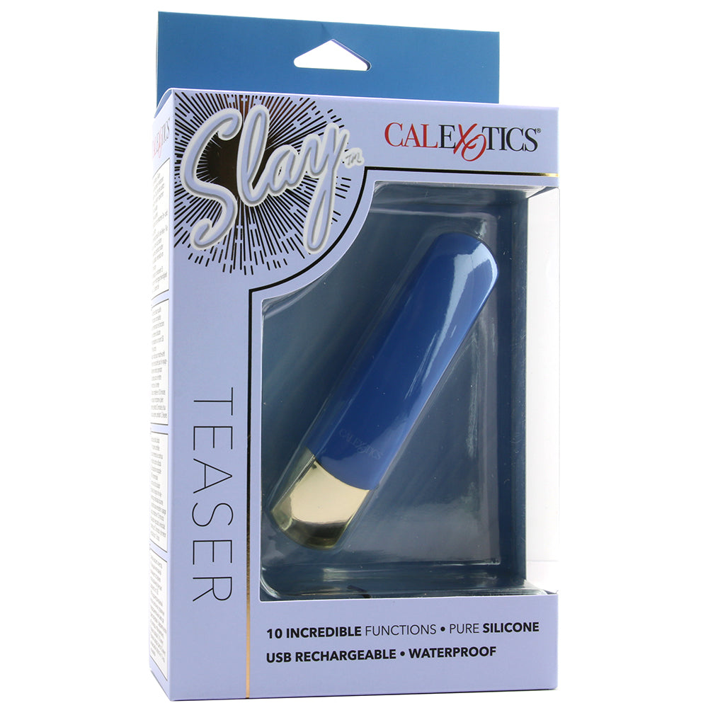 CalExotics Slay Teaser Flickering Tip Vibe in Blue - Vibrators - HoneyHugs Canada (View 6)