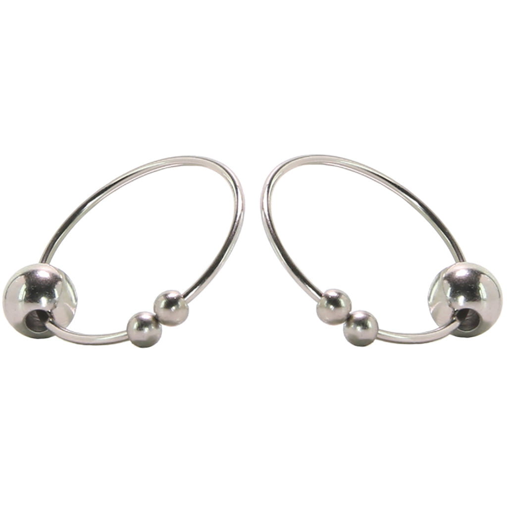 CalExotics Nipple Play: Sensual Silver Non-Piercing Nipple Adornments