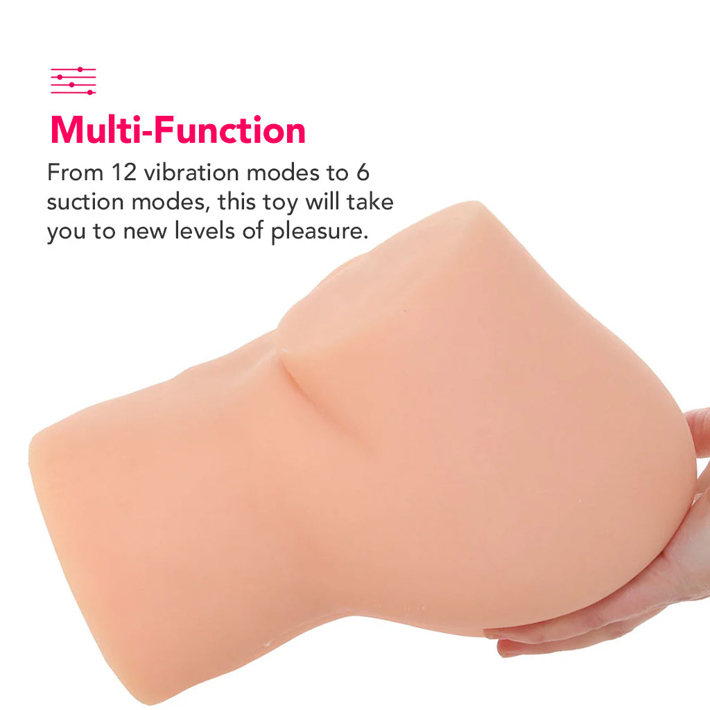 Pipedream PDX Elite Back That Ass Up Suction Masturbator in Light - Male Masturbators - HoneyHugs Canada (View 4)