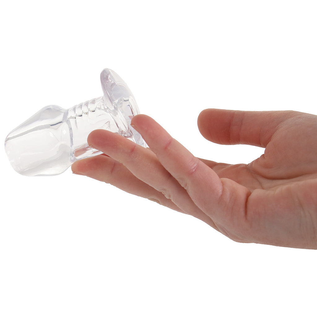 Master Series Dicked Hollow Anal Plug in Small