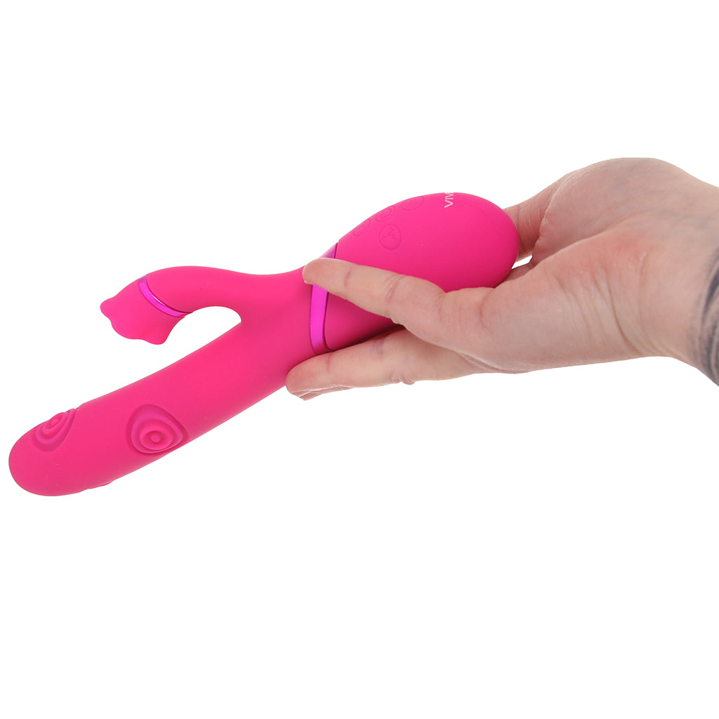 Vive Dolce Vive Fiore Air Wave Tapping Rabbit Vibe - Vibrators - HoneyHugs Canada (View 4)