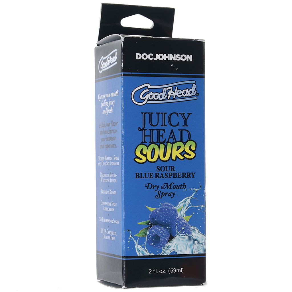 GoodHead Juicy Head Sours Mouth Spray 2oz/59ml in Blue Rasp