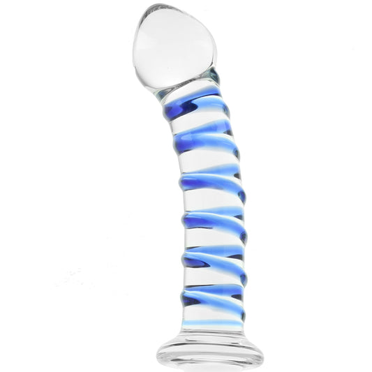 gläs Mr. Swirly: 10-Inch Double-Ended Swirl Glass Dildo & Butt Plug for G-Spot & Prostate