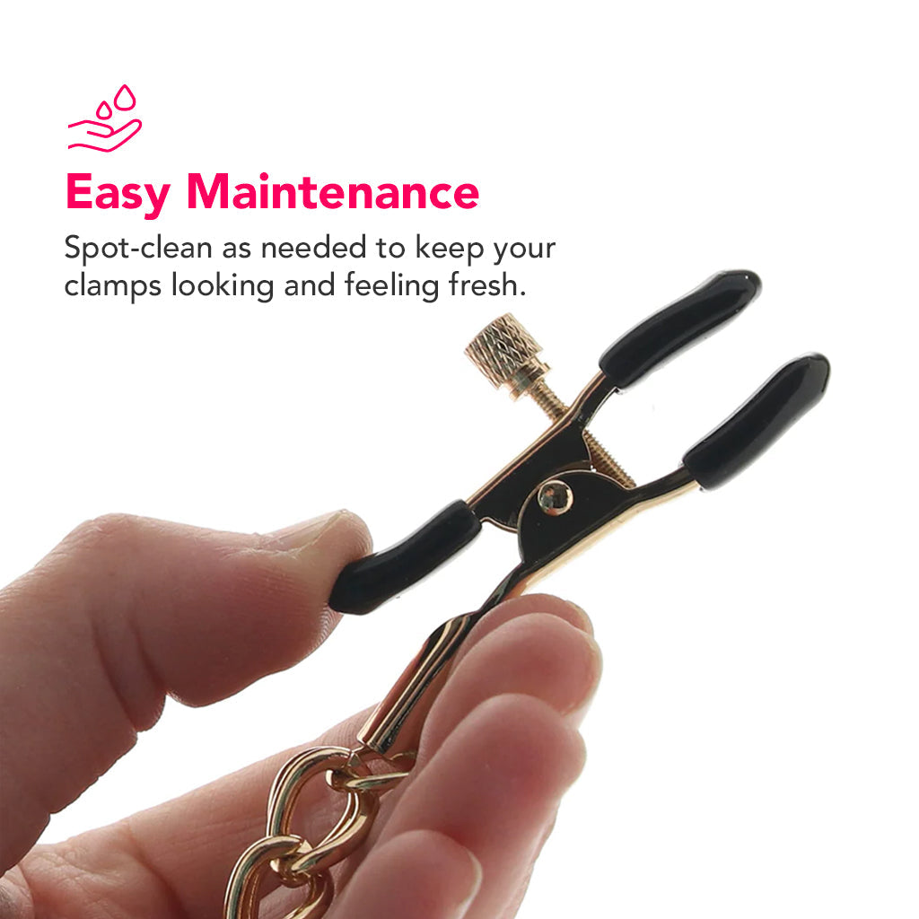 Ride 'Em Nipple Clamps: Luxurious Adjustable Pinch & Tease