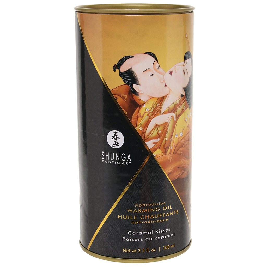 Aphrodisiac Warming Oil 3.5oz/100ml in Caramel Kisses