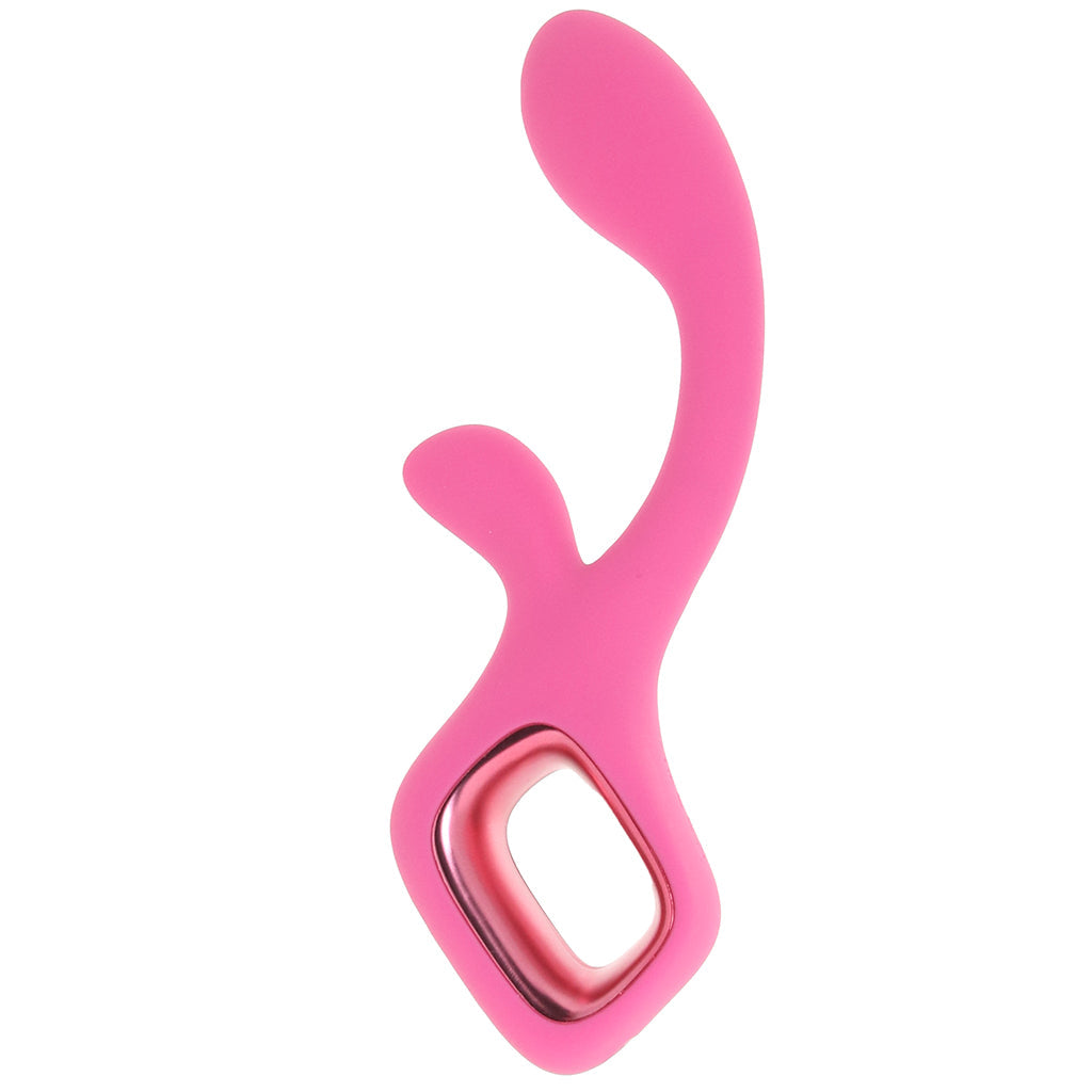 ns novelties Pretty in Pink Velvet G-Spot Rabbit Vibe - Vibrators - HoneyHugs Canada (View 3)