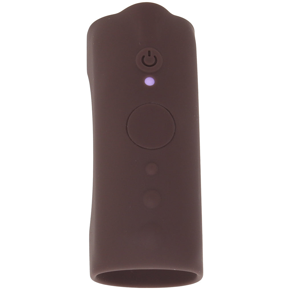 Jock Vibrating Silicone Penis Sleeve in Dark