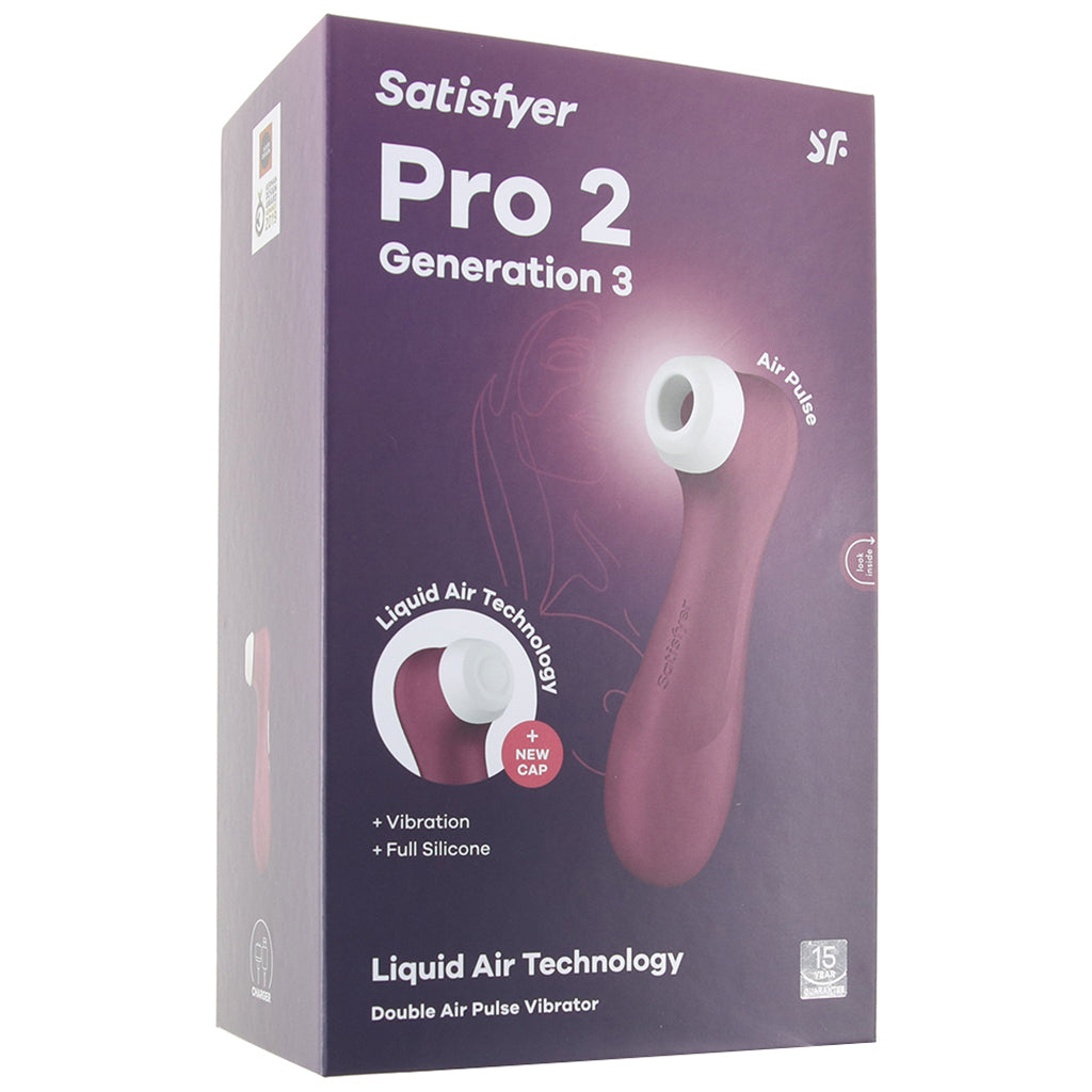 Satisfyer Satisfyer Pro 2 Gen 3 Double Air Pulse Vibe in Wine - Vibrators - HoneyHugs Canada (View 9)