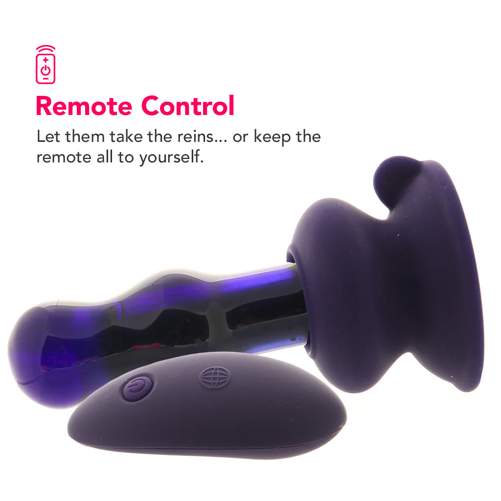 Icicles Icicles No.83 Vibrating Glass Plug in Purple - Vibrators - HoneyHugs Canada (View 3)