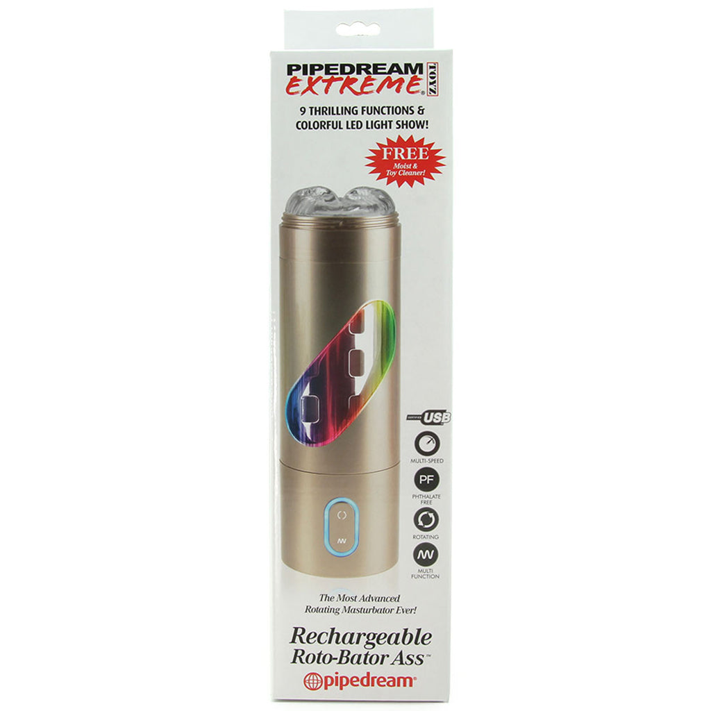 Pipedream Extreme Toyz Extreme Rechargeable Roto-Bator Ass - Male Masturbators - HoneyHugs Canada (View 9)