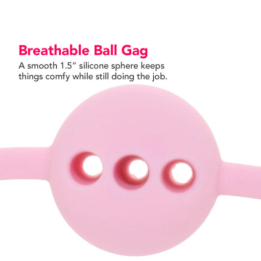 Ouch! Paris Collection Silicone Ball Gag in Pink
