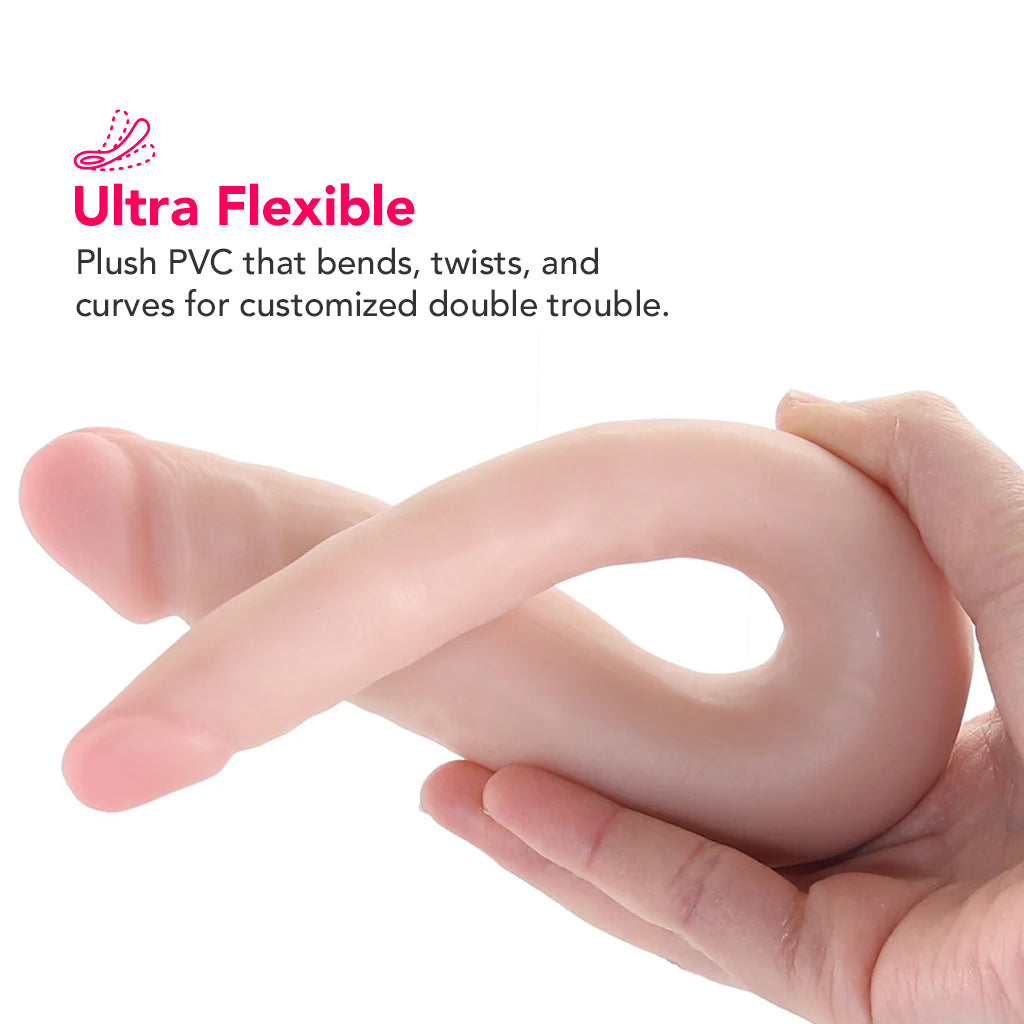 Dr. Skin Mini 12 Inch Double Dildo in Vanilla