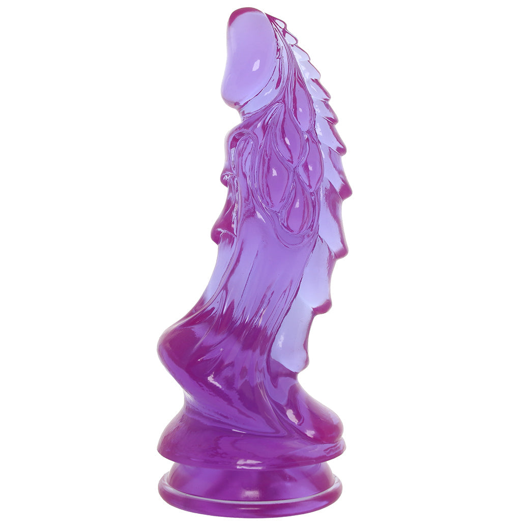 Crystal Jellies 8.5 Inch Invader Dildo in Purple