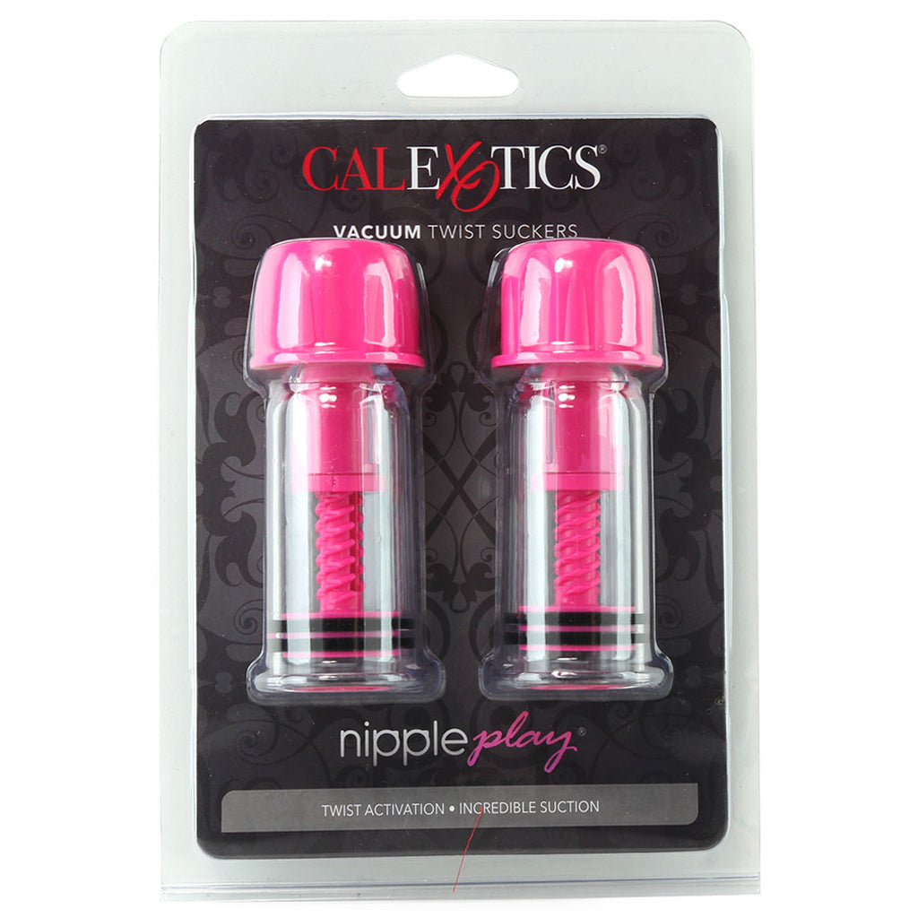 Pink Nipple Play Vacuum Twist Suckers: Gentle Suction, Intense Pleasure
