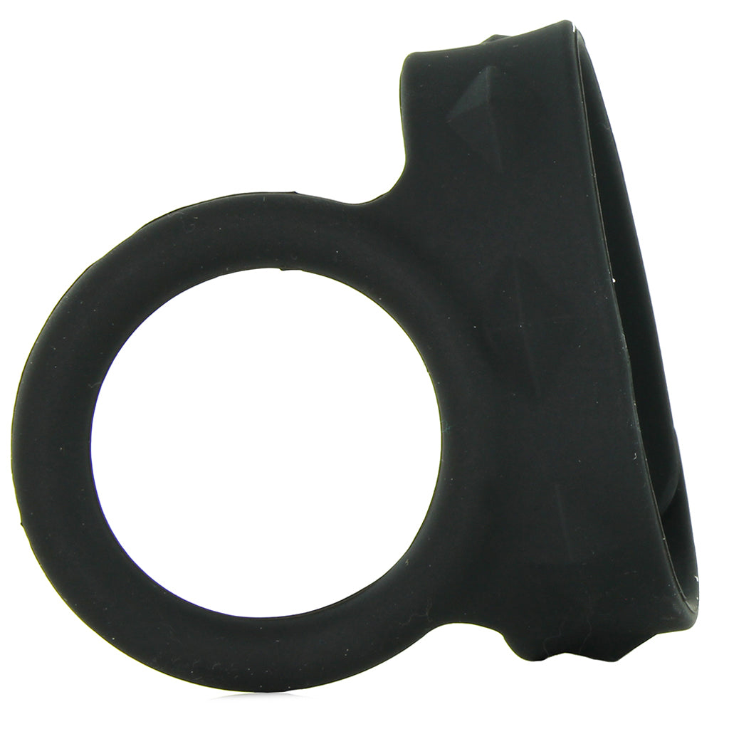 Large Tri-Snap Scrotum Support Ring in Black