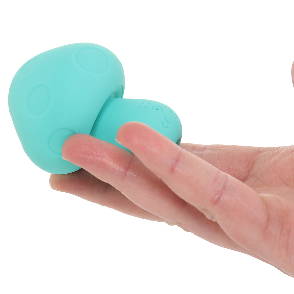 Doc Johnson Mochi Silicone Mushroom Mini Vibe in Teal - Vibrators - HoneyHugs Canada (View 4)