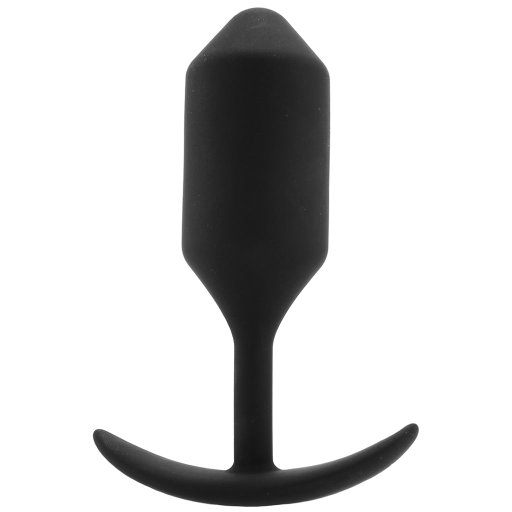B-Vibe Snug Plug 3: Luxury Weighted Silicone Butt Plug for Deep & Lasting Pleasure