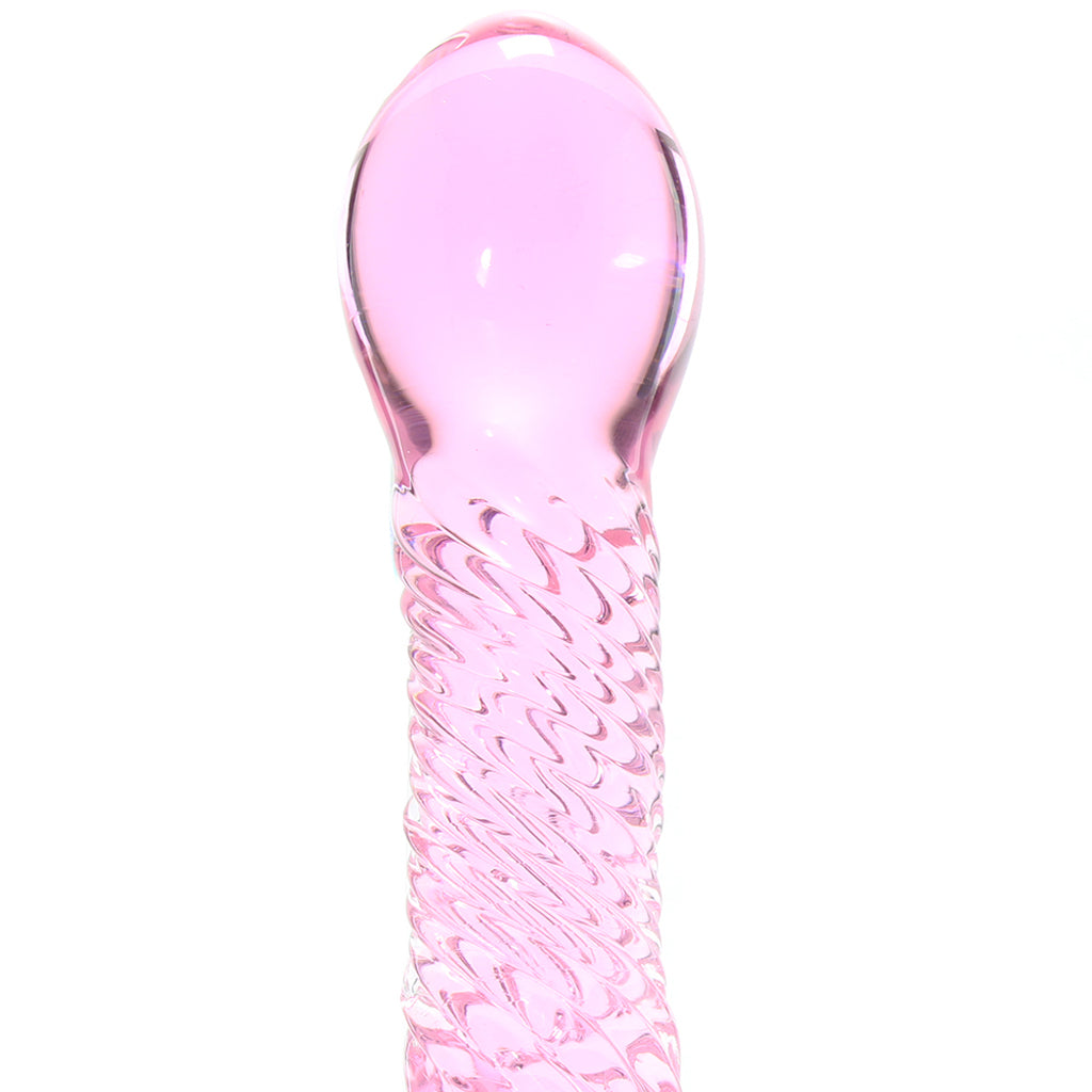 Icicles No. 82 Glass Dildo in Pink