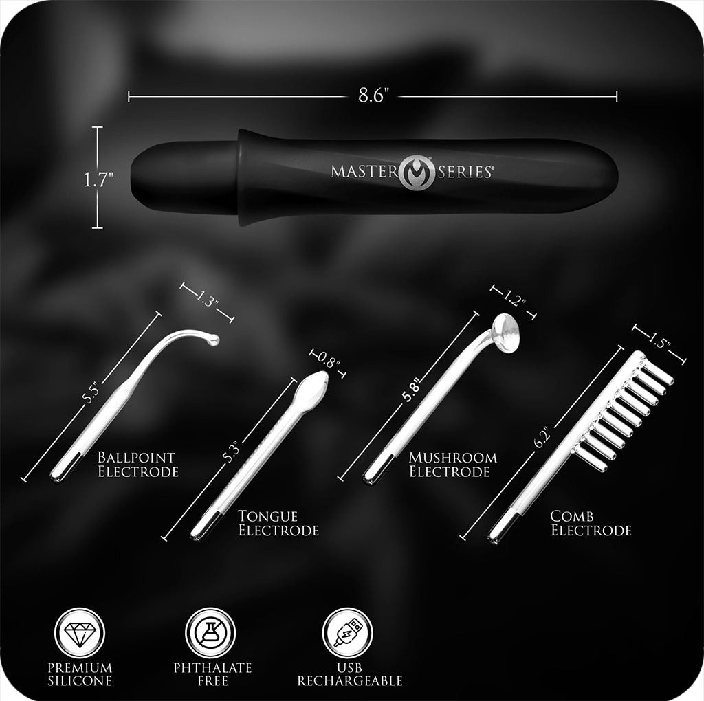 Master Series Electrawand E-Stim Set - Luxurious Electrostimulation for Exquisite Pleasure