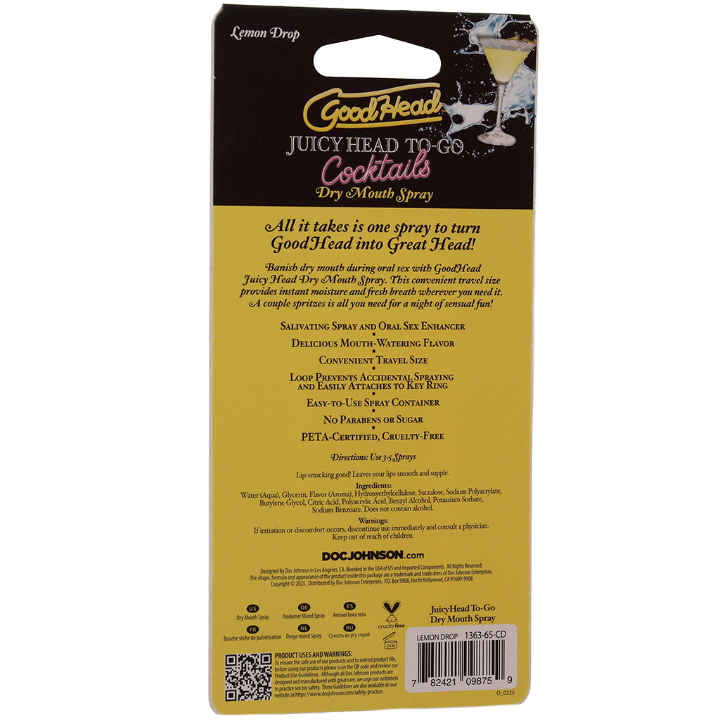 GoodHead Dry Mouth Spray To-Go in Lemon Drop