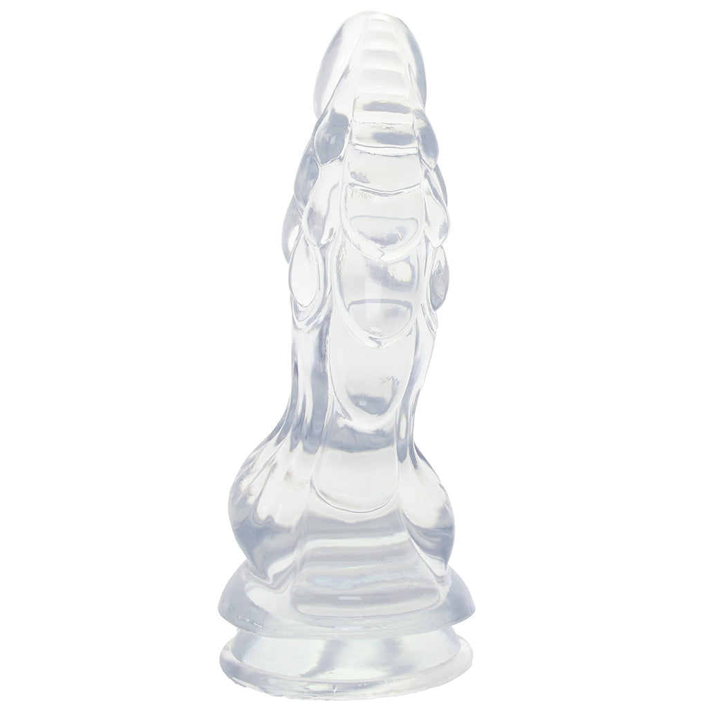 Crystal Jellies 8.5 Inch Invader Dildo in Clear
