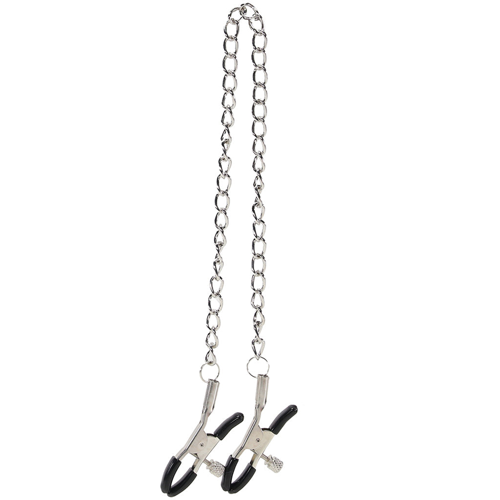 Sex & Mischief Chained Nipple Clamps: Adjustable Luxury for Intense Sensation