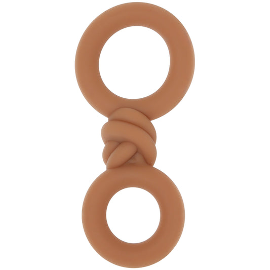 Cooper Liquid Silicone Dual Super Stretch C-Ring in Tan