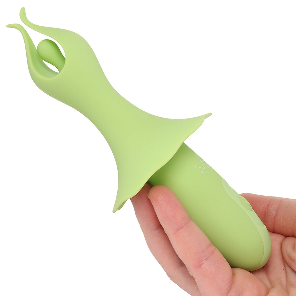 Maia Sienna Fluttering Silicone Vibe in Green - Vibrators - HoneyHugs Canada (View 4)