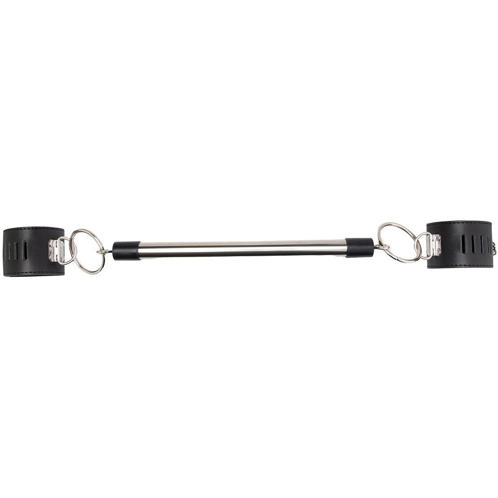 Lux Fetish Elite Spreader Bar with Lockable Vegan Leather Cuffs