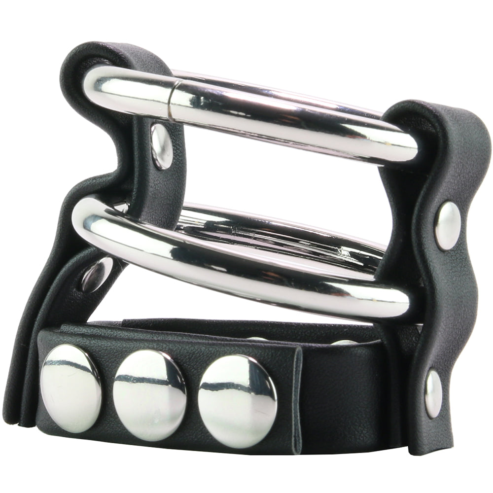Blueline Men: Double Metal C-Ring with Adjustable Ball Strap | Luxury Control