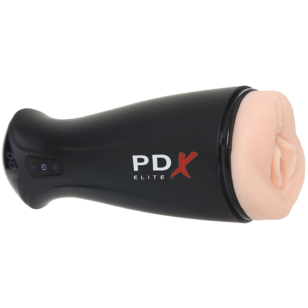 Pipedream Extreme Toyz PDX Elite F*ck-Gasm Auto Suction Stroker in Light - Male Masturbators - HoneyHugs Canada