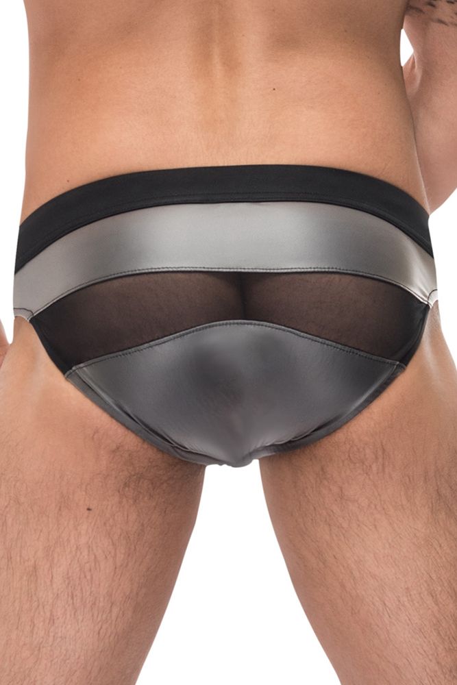 Male Power Iron Clad Men's Bikini | Seductive Rubber-Like & Mesh Design