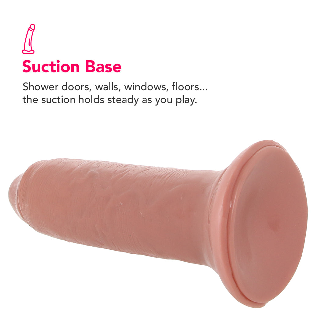 King Cock 6 Inch Slide-Skin Uncut Cock in Vanilla