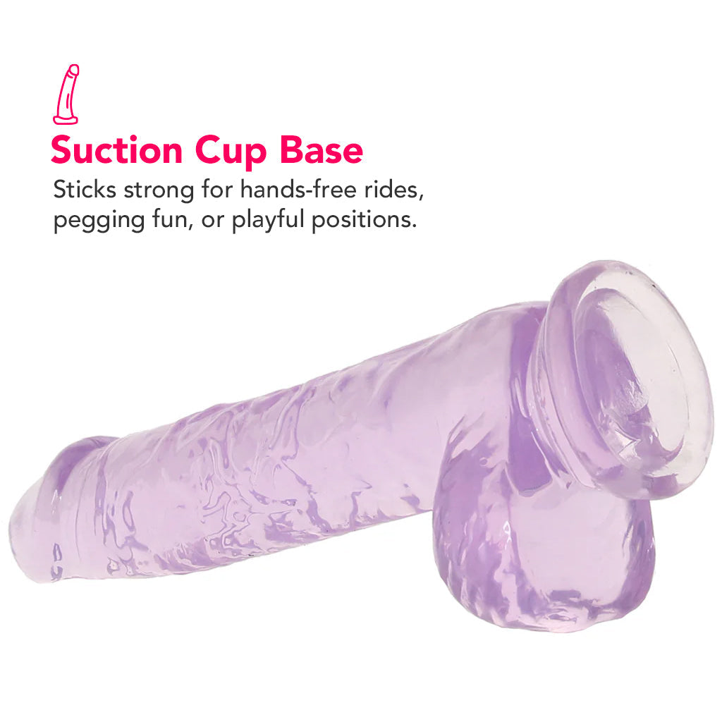 Naturally Yours 6 Inch Crystalline Dildo in Amethyst