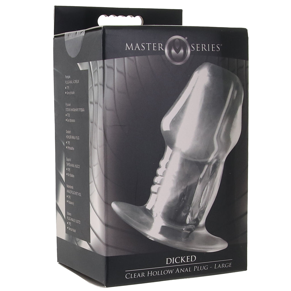 Master Series Dicked Hollow Anal Plug in Large