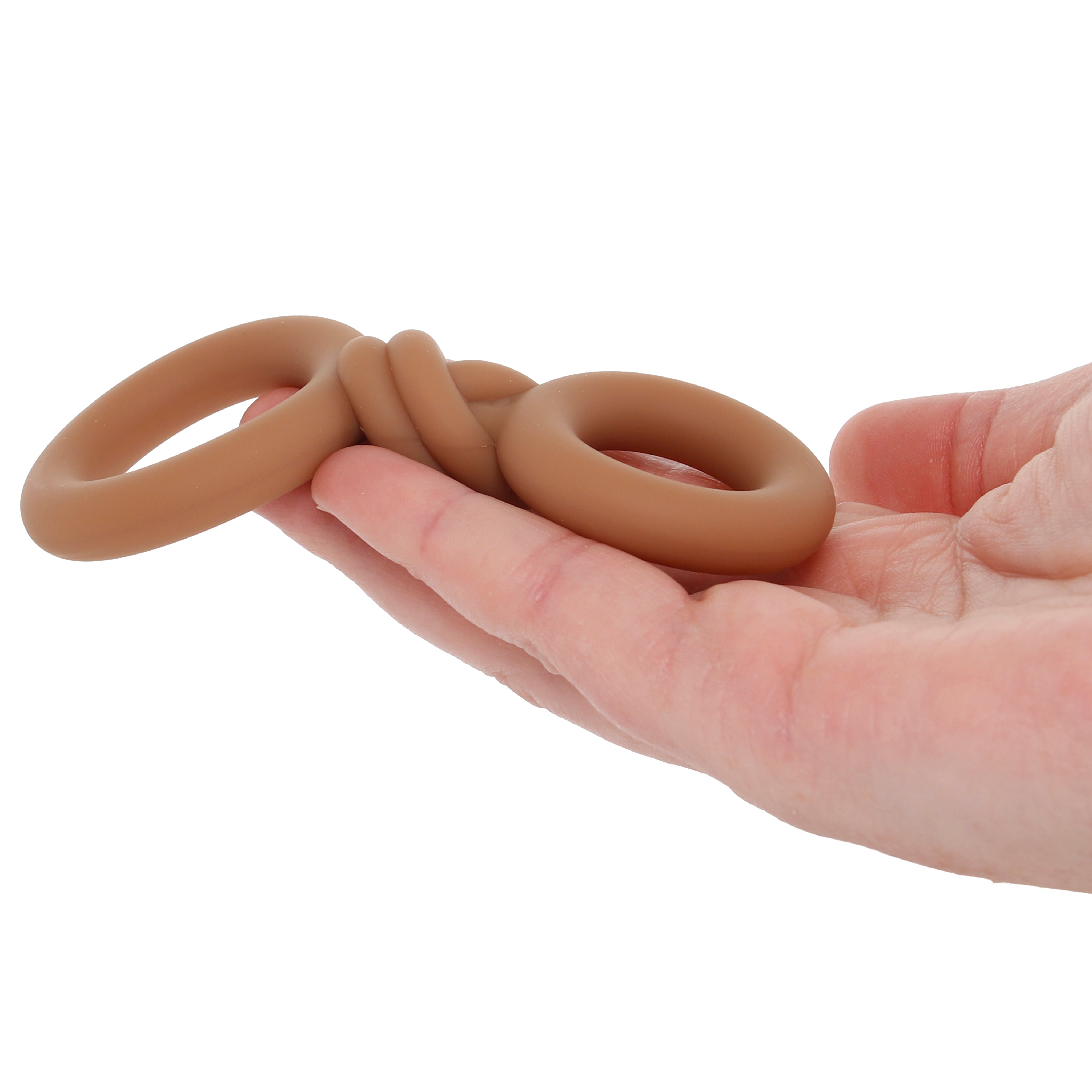 Cooper Liquid Silicone Dual Super Stretch C-Ring in Tan