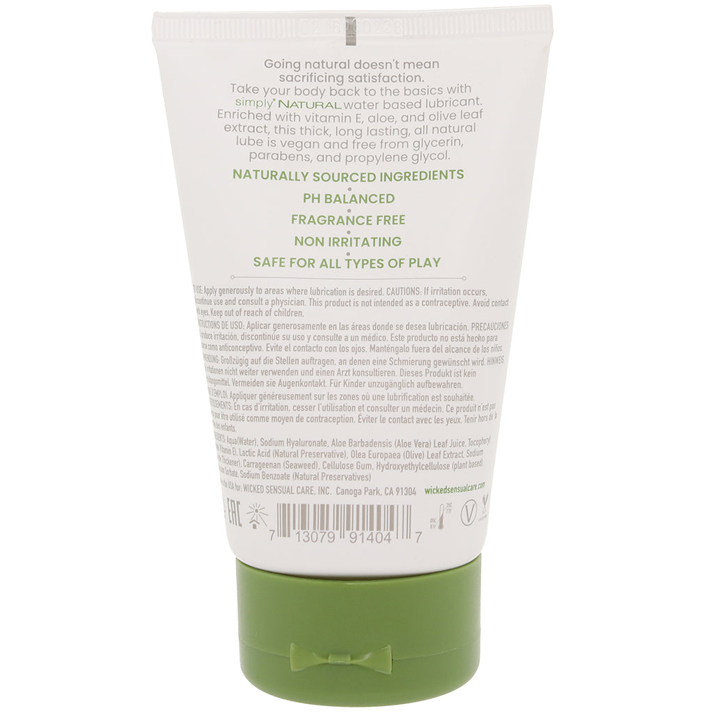 Simply Natural Lube 4oz / 120ml in 4oz/120ml