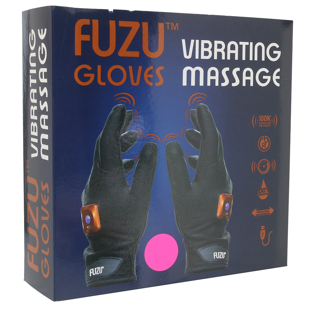 Deeva Fuzu Vibrating Small Massage Gloves in Pink - Vibrators - HoneyHugs Canada (View 6)