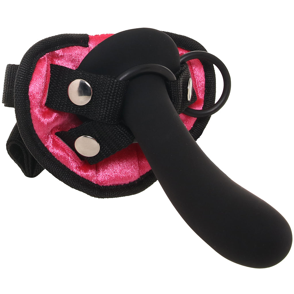 Pink Strap-On & 6 Inch Dildo Set