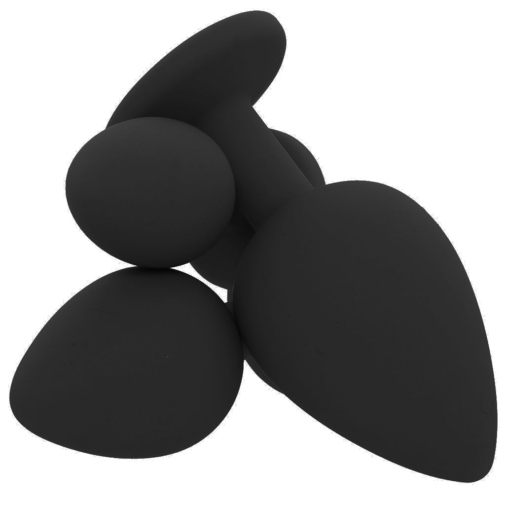 Glams Spades Black Anal Trainer Kit: Glimmering Progression & Pleasure