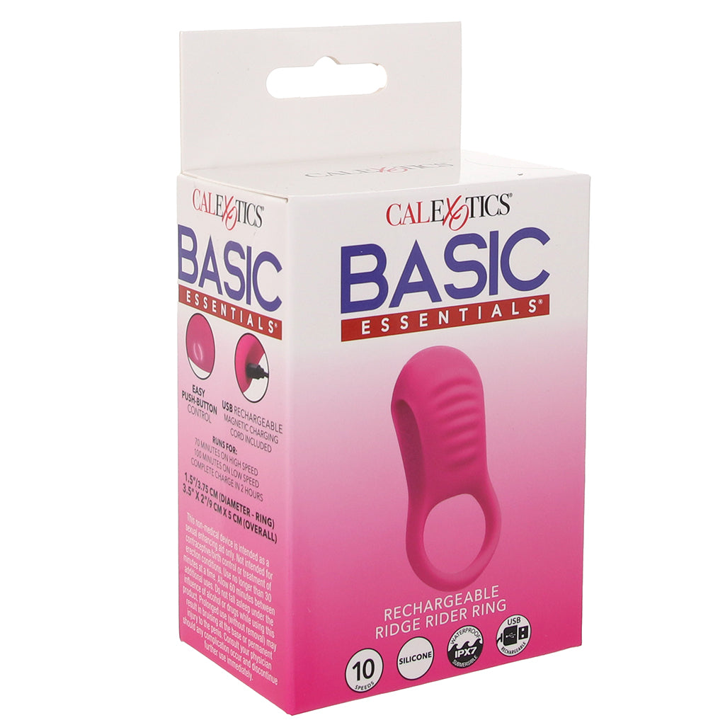 CalExotics Basic Essentials Ridge Rider Vibrating Cock Ring - Vibrators - HoneyHugs Canada (View 9)