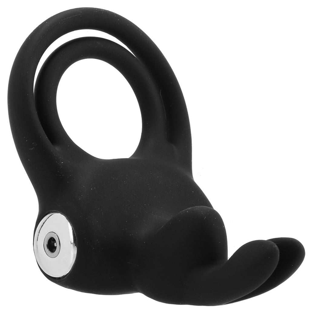 Happy Rabbit Happy Rabbit Vibrating Cock Ring in Black - Vibrators - HoneyHugs Canada (View 4)