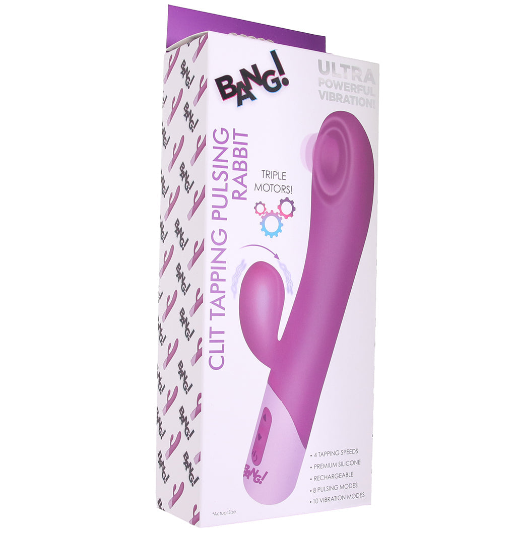 Bang! Apex Rabbit Vibrator: Pulsing G-Spot & Clitoral Tapping Dual Stimulation