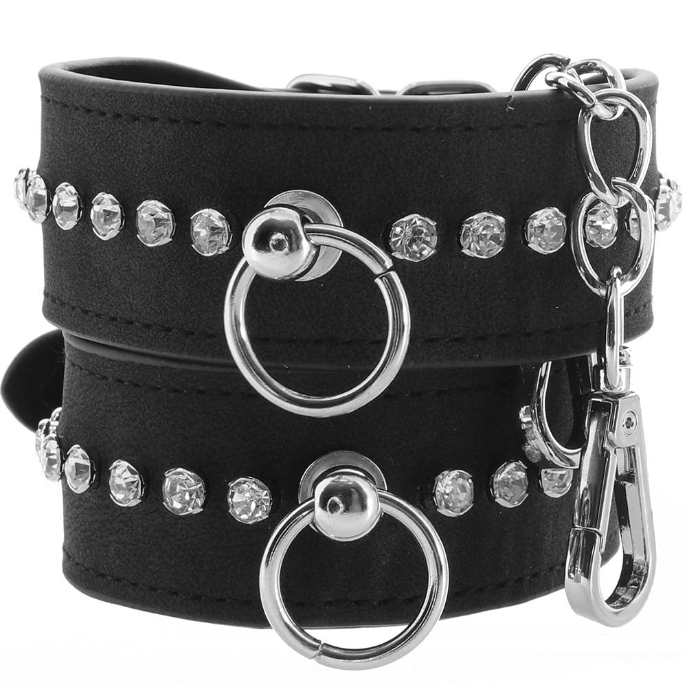 Ouch! Diamond Studded Ankle Cuffs