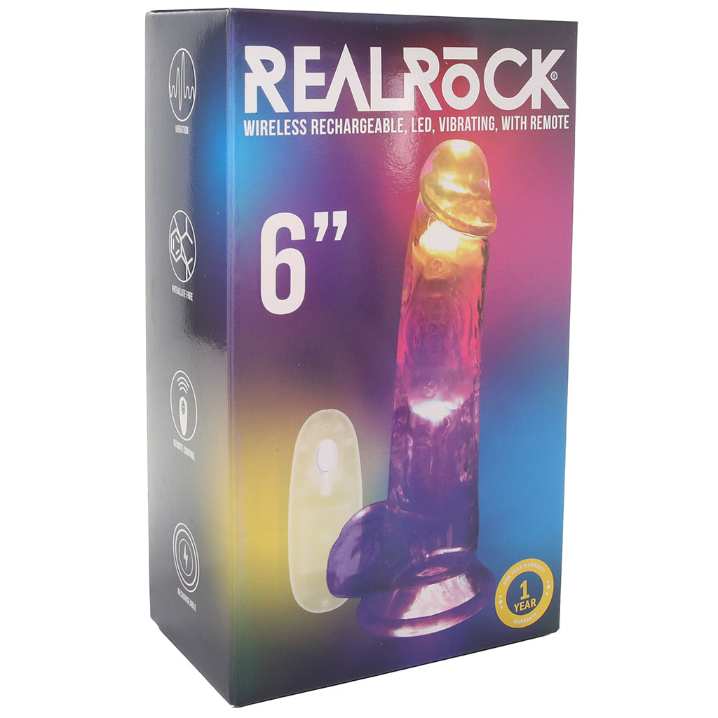 RealRock RealRock 6 Inch Light Up Vibrating Ballsy Dildo - Vibrators - HoneyHugs Canada (View 9)