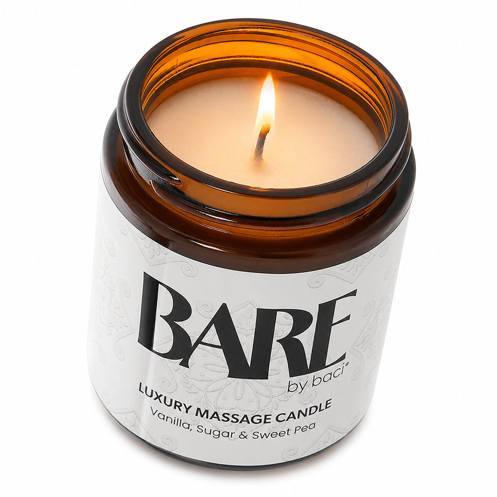 Bare Massage Candle 4oz/118ml in Vanilla, Sugar & Sweet Pea